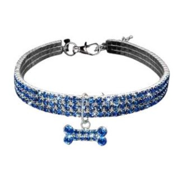 Collar Huesito Imitación Diamante - Imagen 2